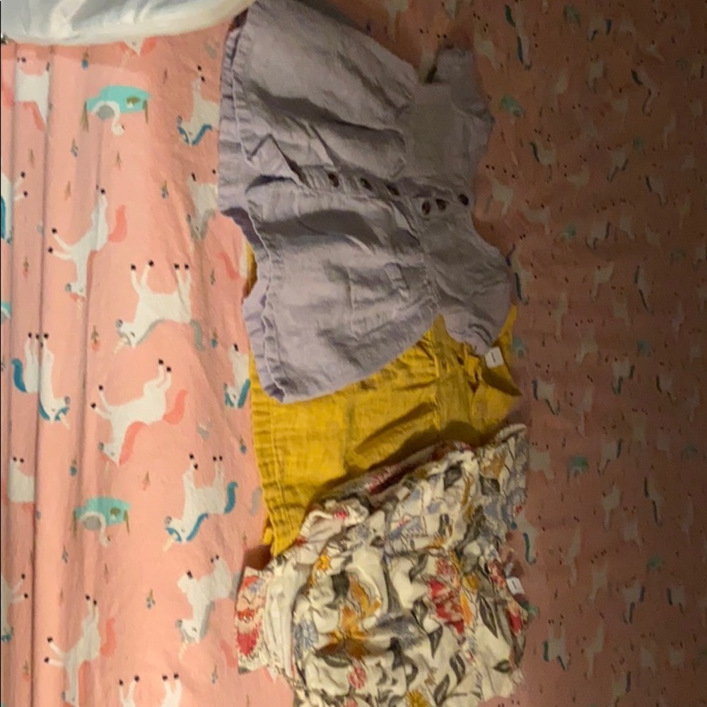 2 linen dresses and 1 romper.